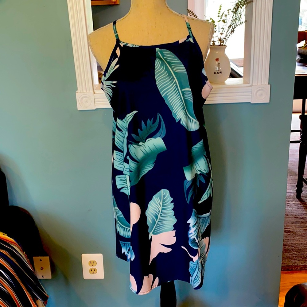 Hawaiian print sundress M